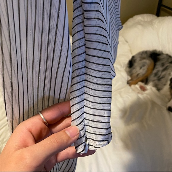 Striped meshlike blouse - Picture 6 of 8